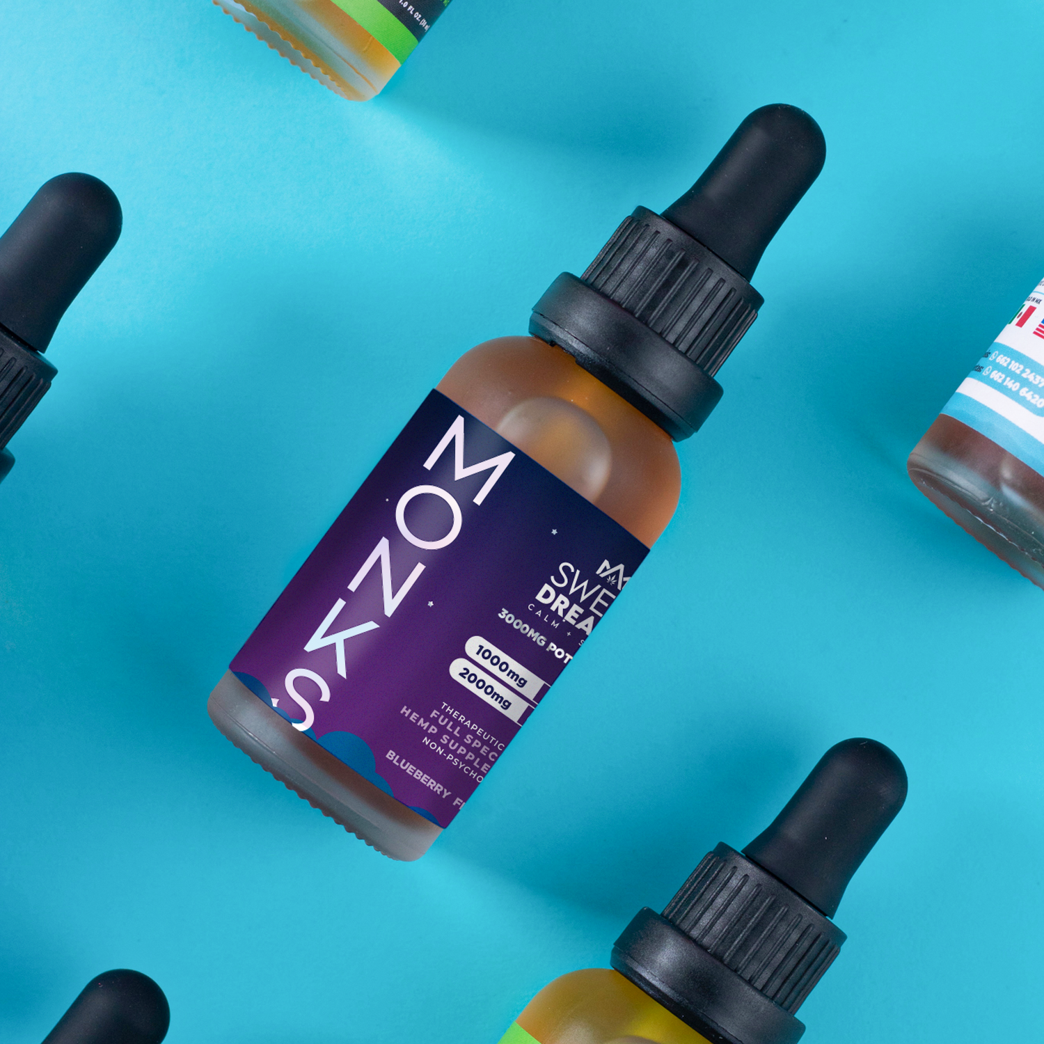 Aceite Sweet Dreams CBD y CBN para Insomnio | 3000mg sabor mora azul | 30ml