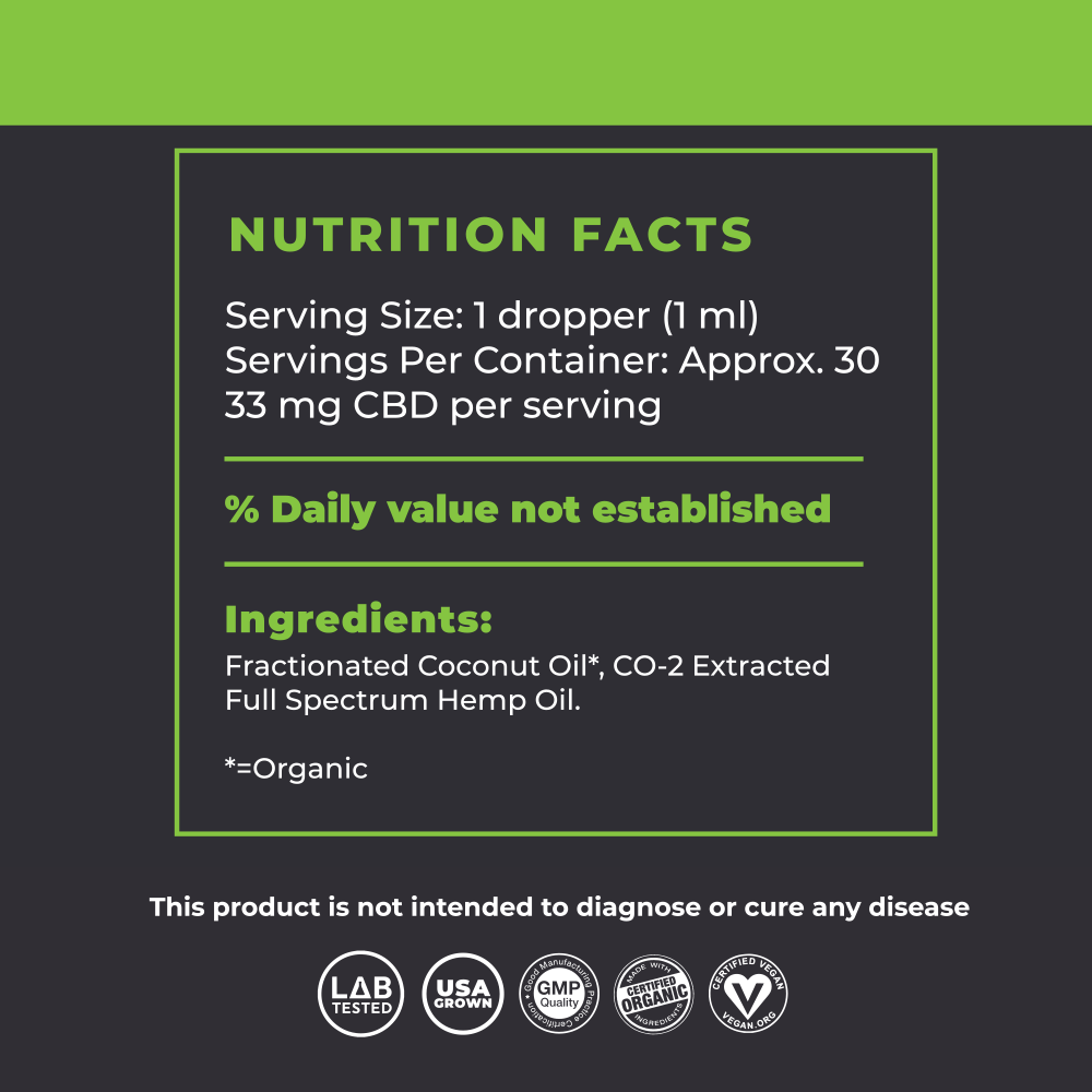 Aceite de CBD para Ansiedad | 1000mg Sabor Natural | 30ml