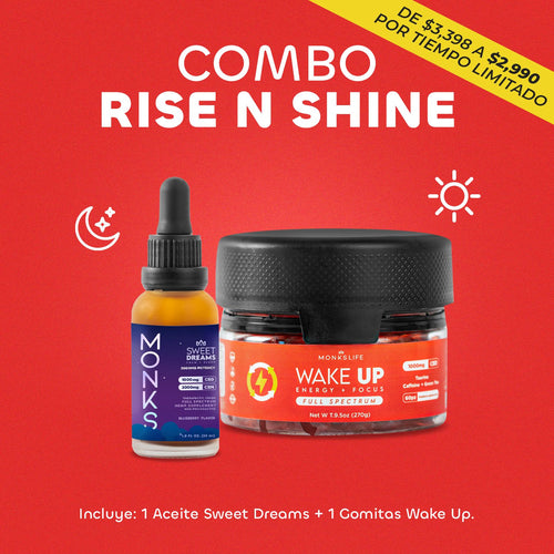 Combo Rise N Shine | Aceite Sweet Dreams + Gomitas Wake Up