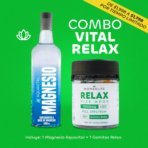 Combo Vital Relax | Magnesio Aquavital + Gomitas Relax