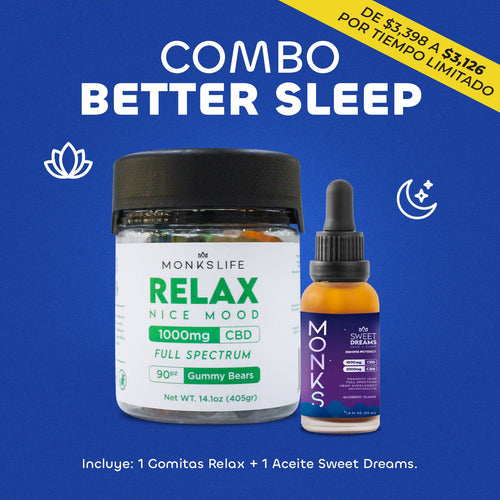 Combo Better Sleep | Gomitas Relax + Aceite Sweet Dreams