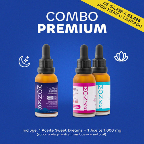 Combo Premium | Aceite Sweet Dreams + Aceite 1,000mg (sabor a elegir)