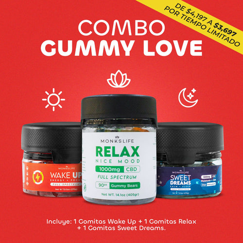 Combo Gummy Love | Energía, Relax y Sueño Reparador